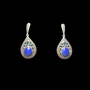 Blue lapis lazuli earrings